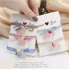 ins Korean transparent hair tie ribbon lady hair band, hair accessory, high-elasticity rubber band, sweet bun hair tie for girls Item Picture